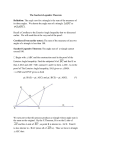 The Saccheri-Legendre Theorem Definition: The angle sum for a