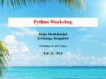 Python Workshop - Baiju Muthukadan