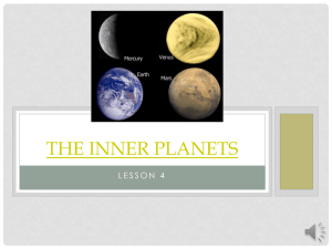 The Inner Planets - Germantown School District