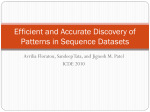 Efficient and Accurate Discovery of Patterns in Sequence Datasets