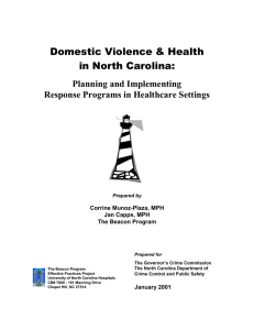 Domestic Violence as a Public Health Issue