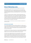 Direct Marketing Lists