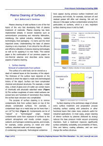 Plasma Cleaning of Surfaces en - jhv