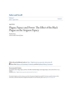 Plague, Papacy and Power - DigitalCommons@APUS
