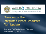 Overview of the Integrated Water Resources Plan Update