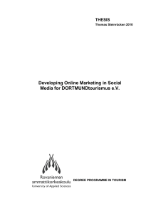 Developing Online Marketing in Social Media for