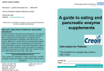 A guide to eating and pancreatic enzyme supplements