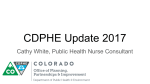 CDPHE 2017 Updates by Cathy White