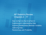 AP Statistics Review - peacock