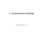 1. environment setting