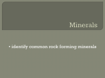 Rock forming minerals