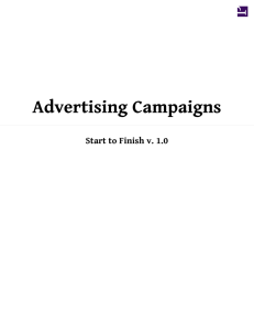 Advertising Campaigns: Start to Finish