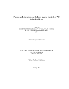 Parameter Estimation and Indirect Vector Control of AC Induction