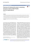 Overuse of colorectal cancer screening services in the United States
