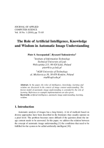 The role of artificial intelligence, knowledge and wisdom in