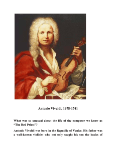 Antonio Vivaldi, 1678-1741