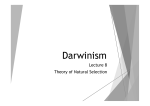 Darwinism- Natural Selection by Dr. Istiak Mahfuz