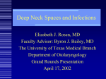 Deep Neck Spaces and Infections