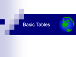 5. Basic Tables