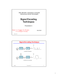 Signal Encoding Techniques - Ohio State Computer Science and