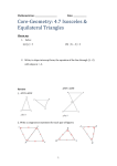 4.7 Using Isosceles and Equilateral Triangles