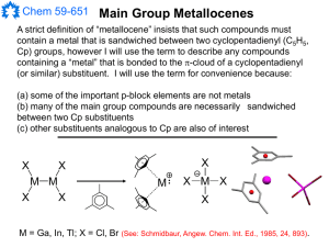 P-block Cyclopentadienyl Compounds