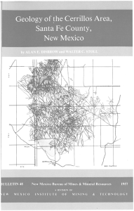 Geology of the Cerrillos Area - New Mexico Bureau of Geology