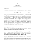 1 CHAPTER 9 MAGNETIC POTENTIAL 9.1 Introduction We are