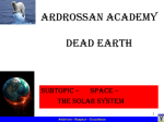 Dead Earth – Lesson 2 – Solar System