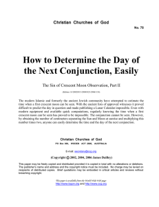 How to Determine the Day of the Next Conjunction, Easily (No. 78)