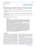 Chemotherapy in Elderly Patients with Gastric