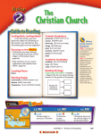 Christian Church - 6th Grade Social Studies