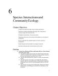 Ch 06 - Species Interaction and Community Ecology