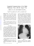 Congenital Communications of the Right Pulmonary Veins with the