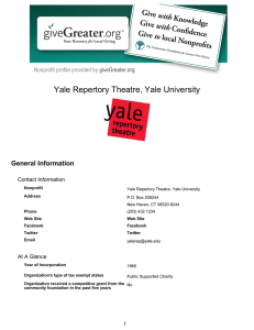 Yale Repertory Theatre, Yale University