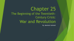 Chapter 25 The Beginning of the Twentieth