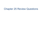 Chapter 25 Review Questions