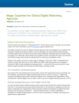 Magic Quadrant for Global Digital Marketing Agencies