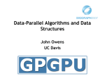 Data-Parallel Algorithms and Data Structures