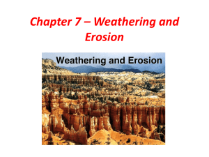 Section 7.1 - Weathering Mechanical Weathering