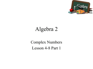 Algebra 2 - peacock