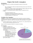 Origin of the Earth`s Atmosphere - The Building Blocks For Learning