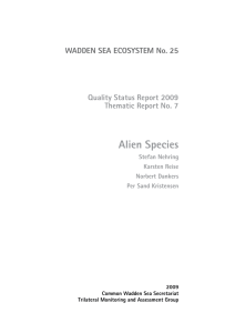 Alien Species - Wadden Sea Secretariat