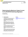 Determining the Maximum Output Current