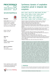 Synchronous dynamics of zooplankton competitors prevail in