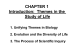 CHAPTER 1 Introduction: Themes in the Study of Life