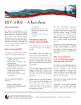 HIV/AIDS – A fact sheet - National Aboriginal Health Organization