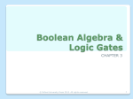 Boolean Algebra and Logic Gates