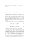 2. Probabilities, Distributions and Random Numbers
