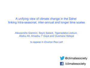 A unifying view of climate change in the Sahel linking intra